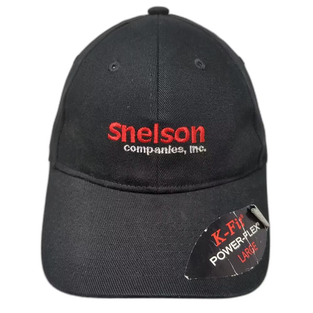 Drift Creek Outdoors Baseball Cap Black Red L Hat Snelson Companies Power-Flex